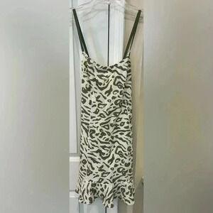 Aerie Offline Leopard Exercise Ruffle Dress Size Small Athletic Shorts stretch